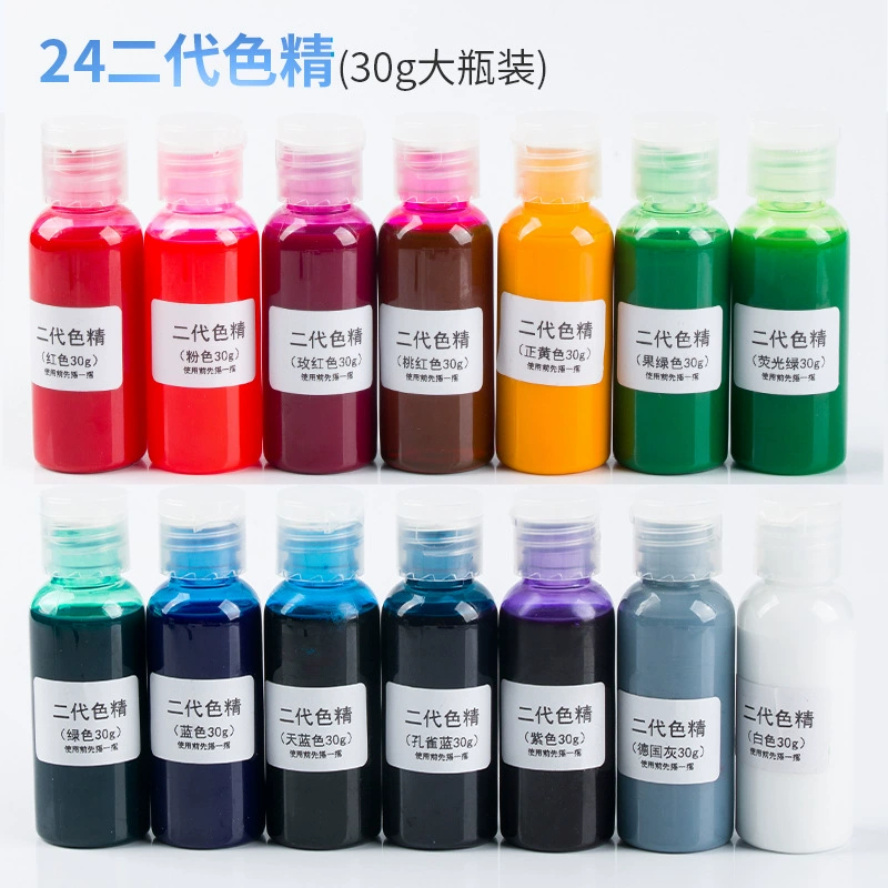 Трансграничная Amazon в бутылках 30 г Цветовая эссенция второго поколения 24 цвета эпоксидная смола ручной работы DIY силиконовая форма пигментная паста