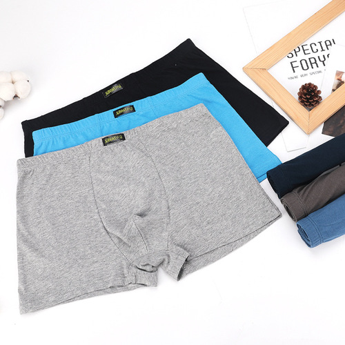 Wholesale Men's Cotton Briefs Absorbent Cotton Seniors' Underwear Men Loose Breathable 5XL Plus Size Fat Straight Leg Pants