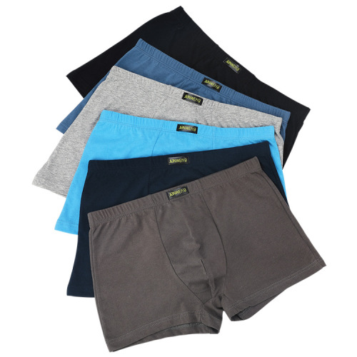 Wholesale Men's Cotton Briefs Absorbent Cotton Seniors' Underwear Men Loose Breathable 5XL Plus Size Fat Straight Leg Pants