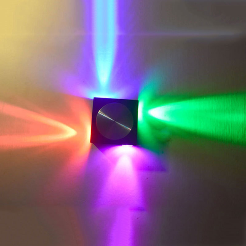 Modern minimalist LED square lamp wall lamp living room bedroom TV wall KTV bar ceiling lamp hotel bedside lamp