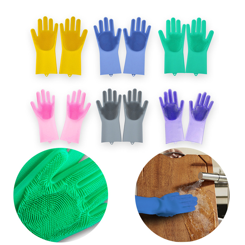 Silicone non-slip wear-resistant gloves