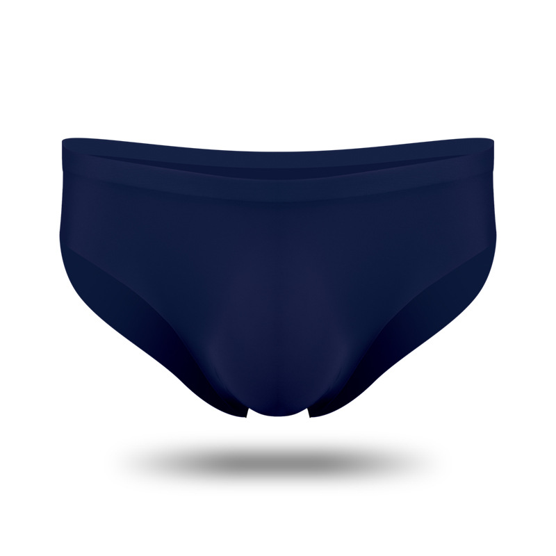 Calzoncillos sin costuras de seda de hielo para hombres pantalones de hombre pantalones cortos de verano transparente ultrafino punzonado personalizado transpirable calzoncillos de secado rápido