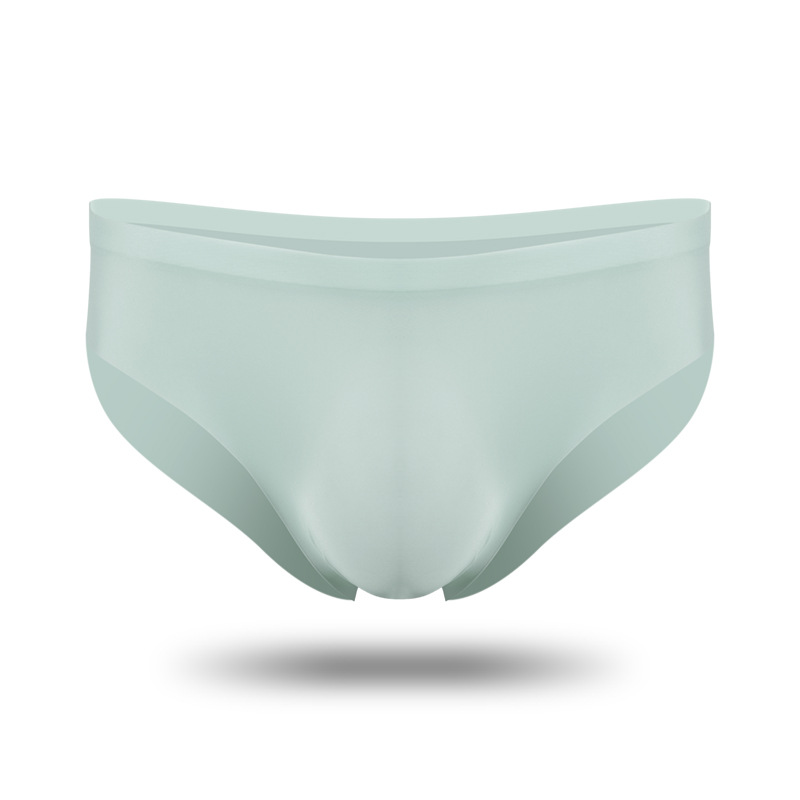 Calzoncillos sin costuras de seda de hielo para hombres pantalones de hombre pantalones cortos de verano transparente ultrafino punzonado personalizado transpirable calzoncillos de secado rápido