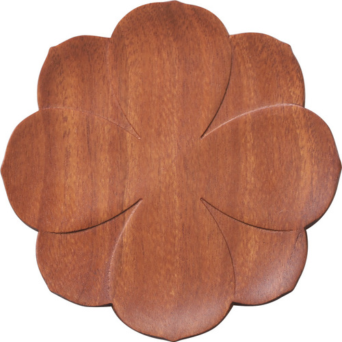 Wholesale red sandalwood coasters new Chinese style creative wooden coffee mats anti-scalding and insulated mahogany coasters tea coasters