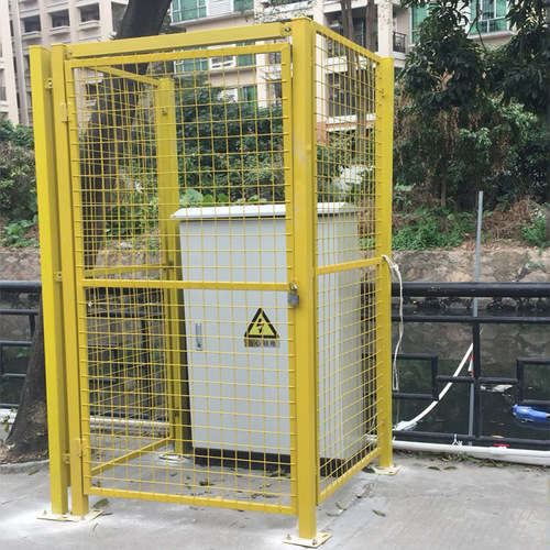 Factory wholesale warehouse isolation net, safety channel isolation rail, market stall isolation net yellow