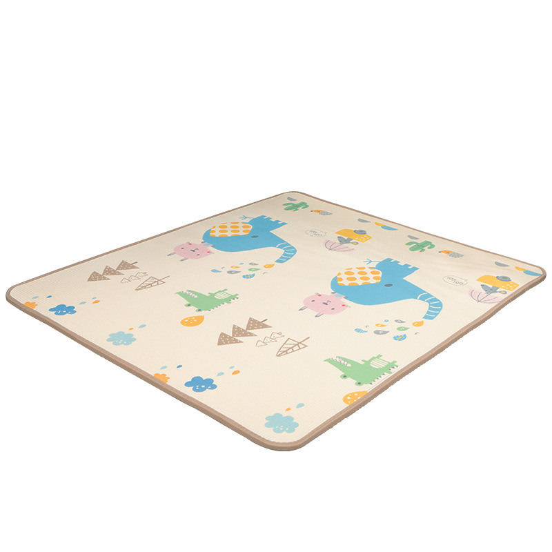 Alfombra de gateo de dibujos animados de doble cara XPE, juego de parque infantil interior con lámina completa, alfombra de gateo para bebés de 2 cm de grosor, impermeable y engrosada.