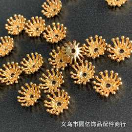 批发货源铜配 高保色10mm花心花蕊 古风发簪 手工发饰DIY饰品配件