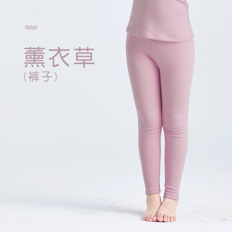 Ropa interior térmica de terciopelo camisa de fondo sin costuras niños y niñas ropa de otoño pantalones largos medio y grandes niños otoño e invierno sin costura ajustada al por mayor