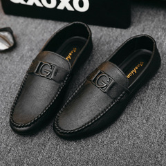 豆豆鞋男懶人鞋軟皮皮鞋韓版休閒鞋男鞋春季新款男士百搭潮流鞋子