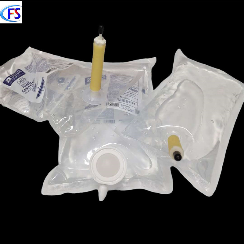 Push-type soap bag Dongguan manufacturer alcohol bag soap dispenser with bag hand sanitizer pump head alcohol-resistant PE bag