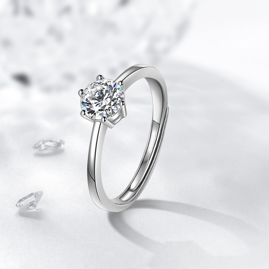 Stackable Plain Band And Tiny Cubic Zirconia Ring Set In Minimalist European Style. Perfect For Work, Daily And Casual Wear. Hypoallergenic And Tarnis_voghion.com