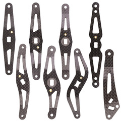 Weihe carbon fiber rocker arm DIY micro drum water drop wheel modified carbon carbon fiber rocker arm accessories wholesale