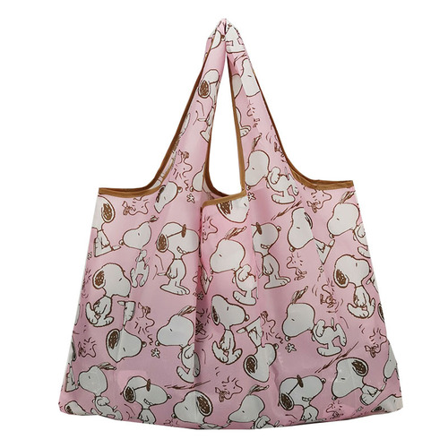 Japanese printed eco-friendly bag large size 210T supermarket folding shopping bag thickened tote bag shopping bag