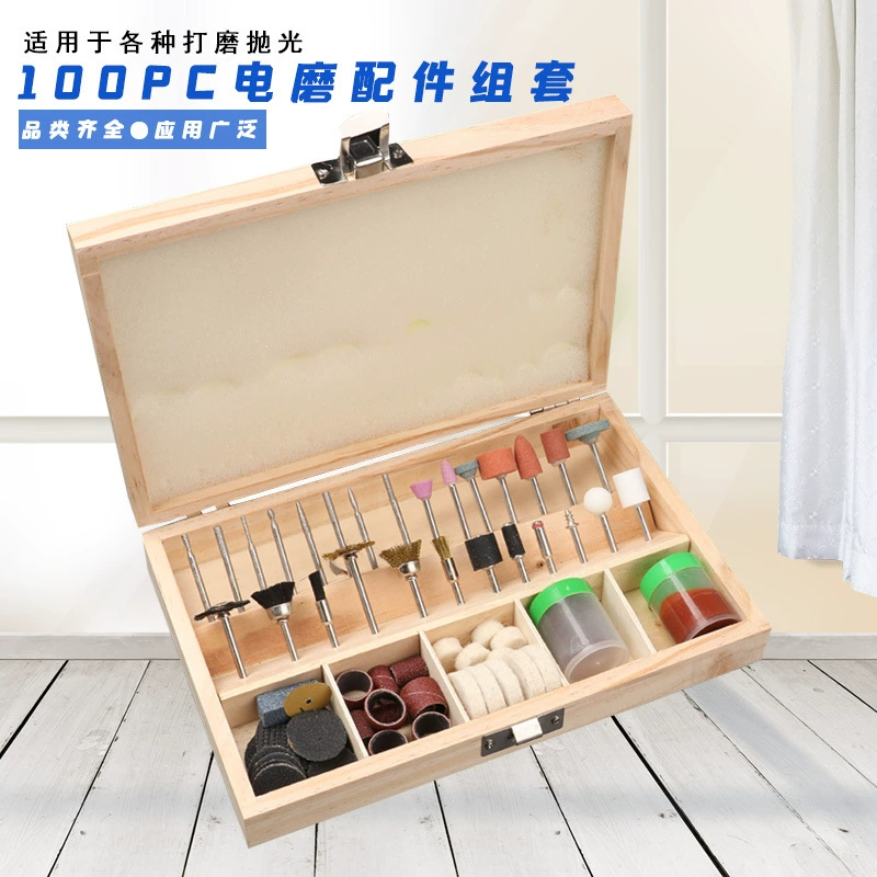 В наличии Набор из 105 предметов Принадлежности для электрического шлифовального костюма Гравировально-Полировальный станок Набор принадлежностей для электроинструментов