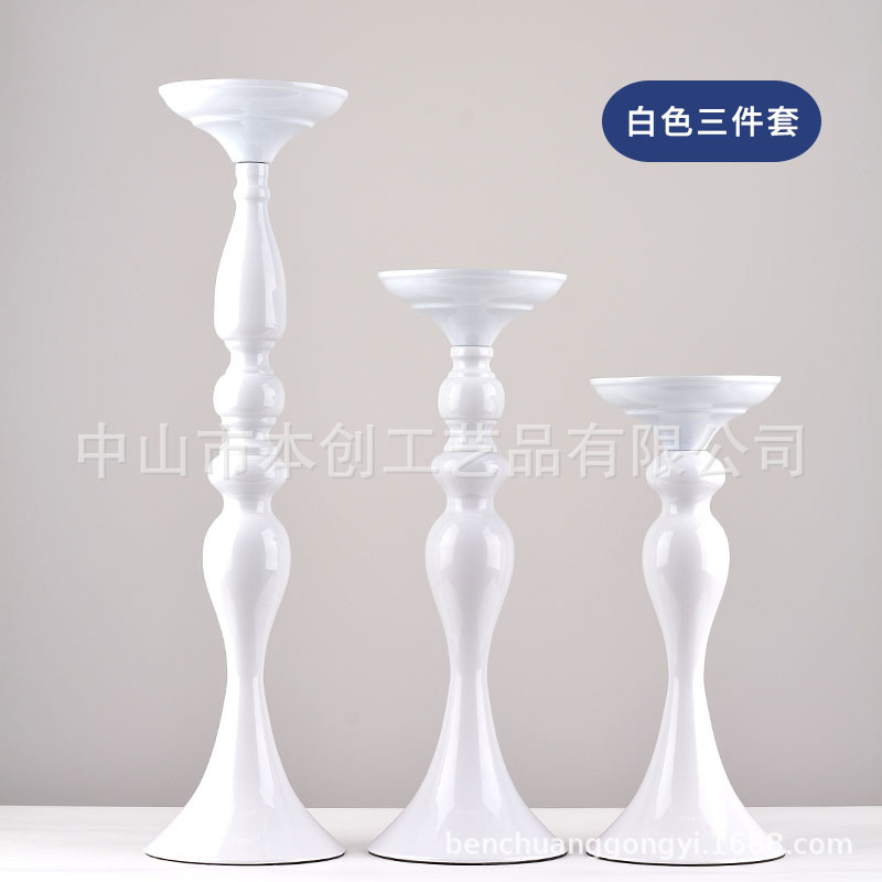 Accesorios de la boda guía carretera florero sirena Europea candelabro vela cena nórdico creativo vela titular Decoración