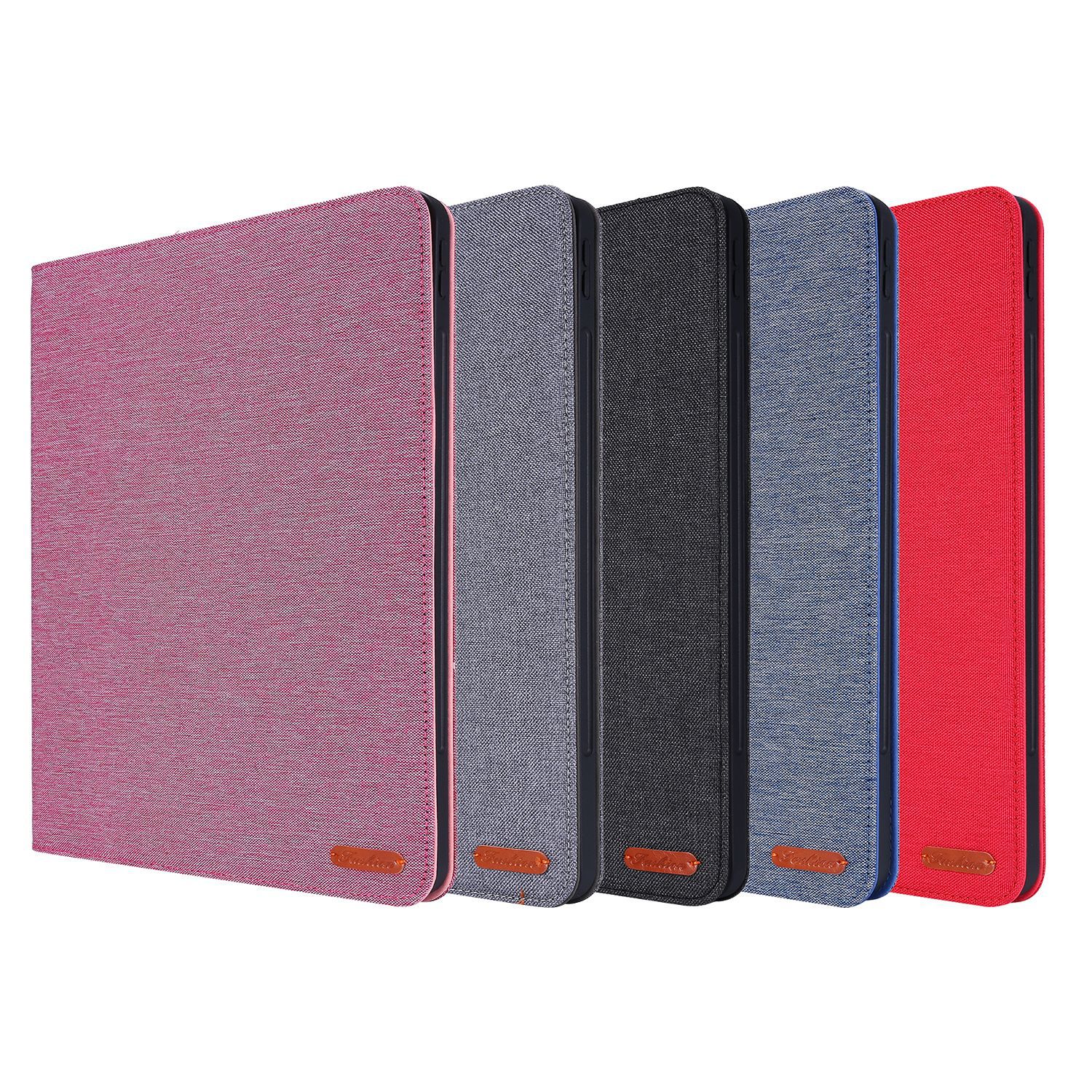 Suitable for iPad Pro 12.9 2018-2022 Air 13 tablet with pen slot, denim TPU soft case
