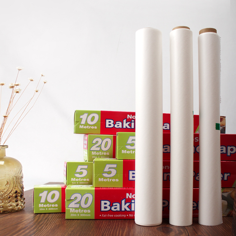 Papel para hornear, papel de silicona, papel pergamino, papel para bandejas, papel para vaporera de barbacoa, papel para hornear de calidad alimentaria para horno de pizza