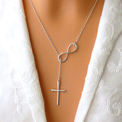 Retro Minimalist Lucky Number 8 Cross Short Chain Necklace Owl Anchor Bird Necklace Accessories Wholesale