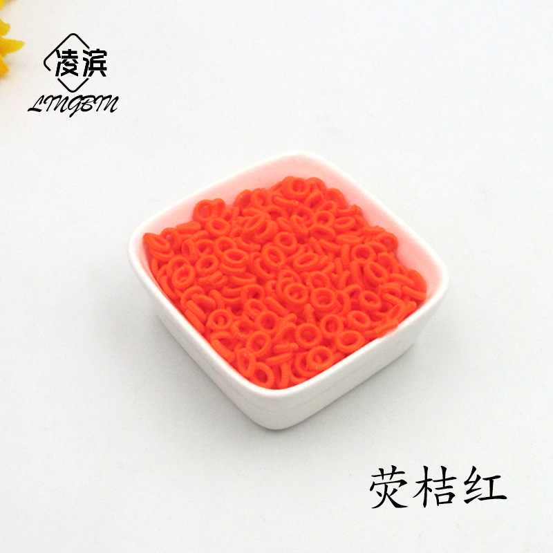 6mm fluorescent orange red