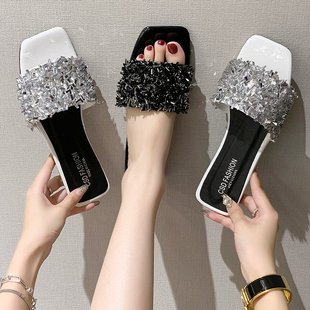 ����ЬŮ2025�ļ��¿�һ������Ƭ�͸��r���⴩�n��women slippers