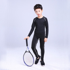 Children's sports tights suit, summer basketball and football training clothes, morning running quick-drying clothes, breathable fitness clothes for students