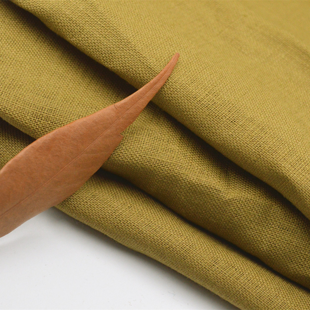 厂家销售 9*9纯亚麻2008 雨露麻素色纯麻 文艺休闲服装面料现货