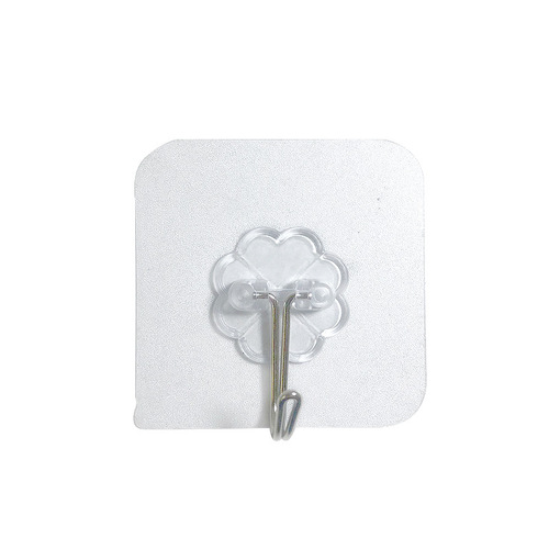 Mother-and-child buckle frameless adhesive hook bathroom transparent wall-mounted adhesive hook strong and nail-free small hook for behind the door