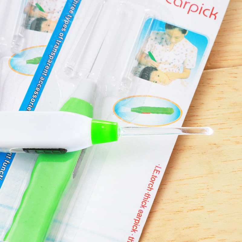 Safe children's glowing plastic hygienic ear picking for ears