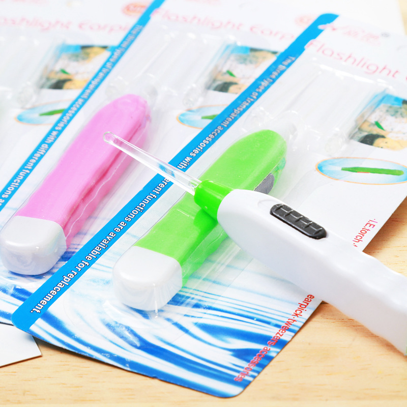 Safe children's glowing plastic hygienic ear picking for ears