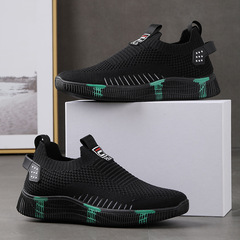 Cross-border wholesale men's fashion sneakers autumn new running shoes sports casual shoes men's flyknit shoes trendy shoes for men