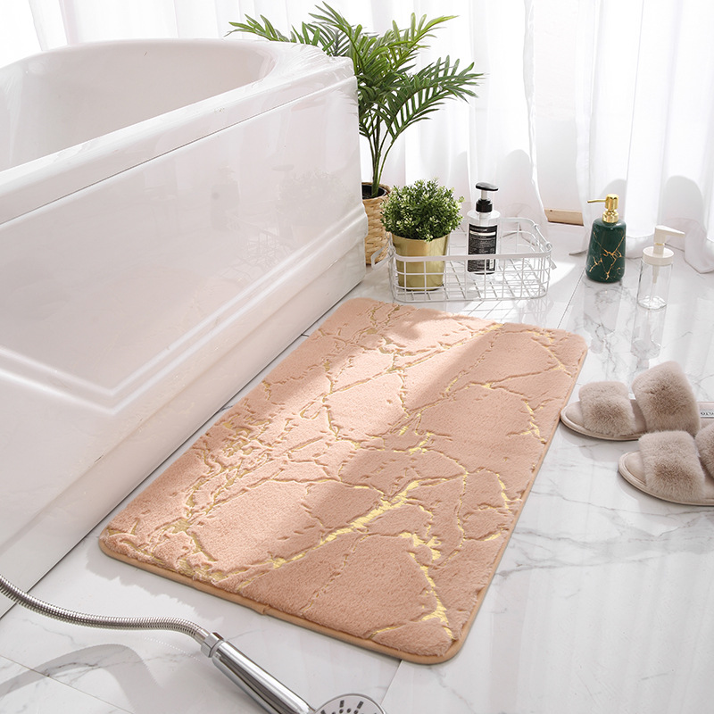 Baño antideslizante alfombra imitación de piel de conejo dormitorio alfombra de escalada engrosada sala de estar mesita de noche alfombra de baño alfombra de piso absorbente