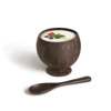 Coconut shell ecology originality Wine Glass Dessert Drink Cup fruit juice tea with milk Wine Coir laser LOGO