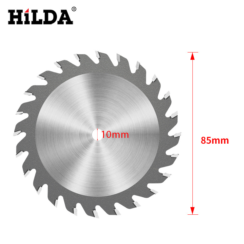 TCT aleación carpintería multi-función de hoja de sierra hogar mini sierra circular eléctrica para trabajar la madera hoja de sierra 85x10mm 24 dientes