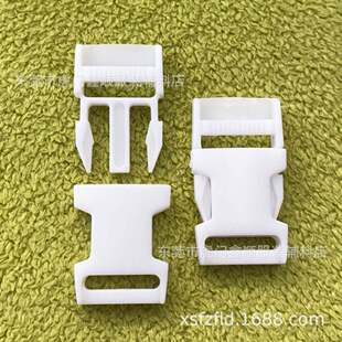 Manufacturer's Spot White 15mm Plastic Square Buckle 5-point Plastic Buckle 1.5cm Webbing Adjustment Buckle Buckle