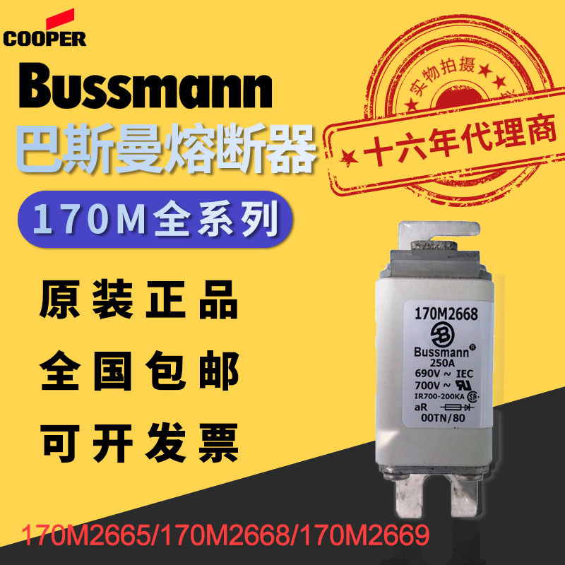 原装正品bussmann熔断器170M2665/170M2668/170M2669巴斯曼保险丝