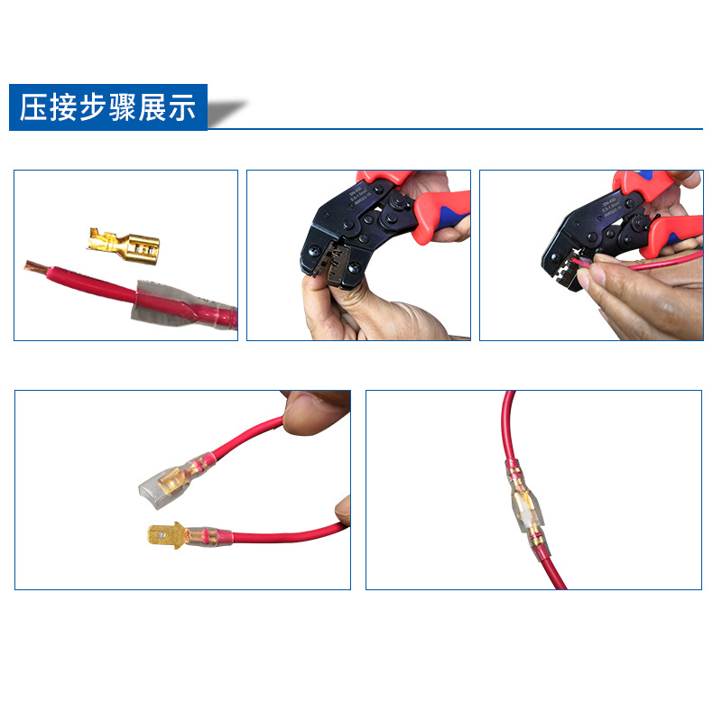 Boutique recomiendan SN-48B manual terminal que prensa alicates de 8 pulgadas mini estilo europeo terminal que prensa alicates