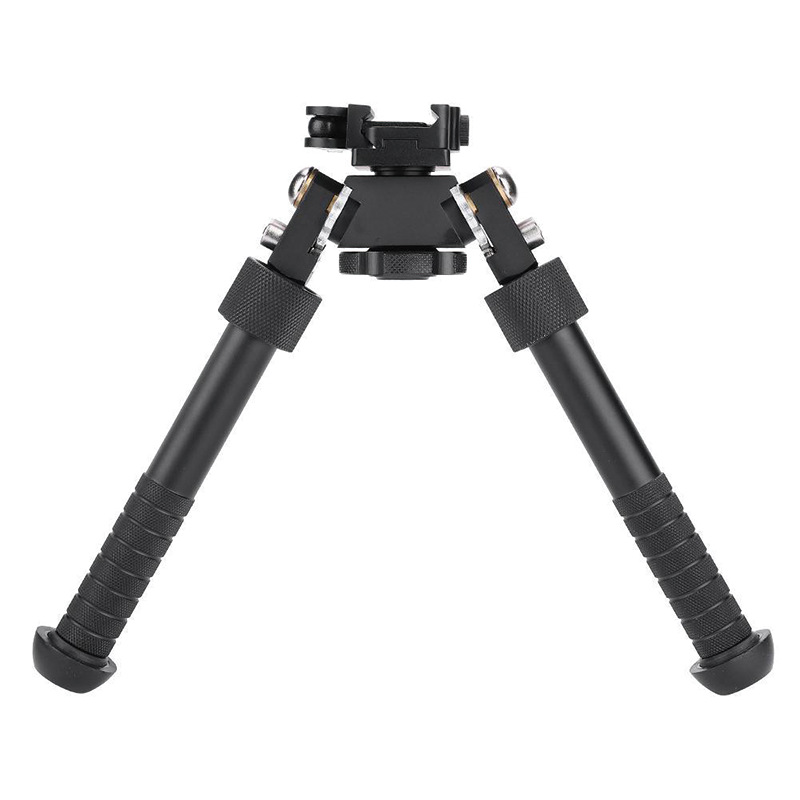 Outdoor two-tripod 360-degree rotating V8 tripod retractable tactical elastic grip two-leg bracket bipod gold