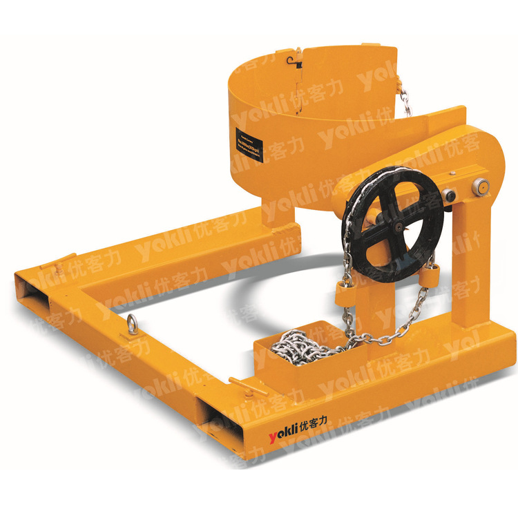 批发与叉车配套使用的优客力油桶翻转夹HK型，质保一年