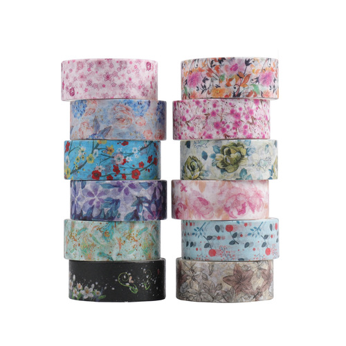Yida flower small floral color printing DIY washi tape Amazon/AliExpress/wish cross-border e-commerce
