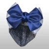 Fine stripes two knots blue color fine network