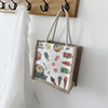 Japanese fashionable cute fresh one-shoulder bag, city style, cotton and linen, in Japanese style