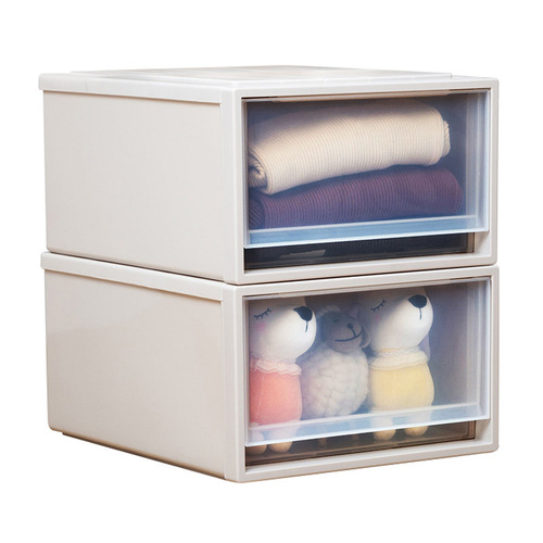 Selected Drawer Storage Box Household Transparent Plastic Wardrobe Tianma Storage Box Reinforced Clothing Organizing Storage Cabinet