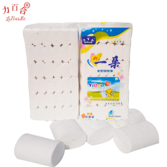 Hotel roll paper factory toilet paper solid core solid small roll paper 432 hotel toilet paper towel commercial wholesale large quantity