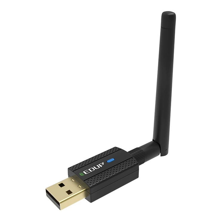 Драйвер-без USB беспроводная сетевая карта с антенной высокого усиления, двухдиапазонная 600 М + Bluetooth 4.2, без драйвера, сетевой адаптер двойного диапазона
