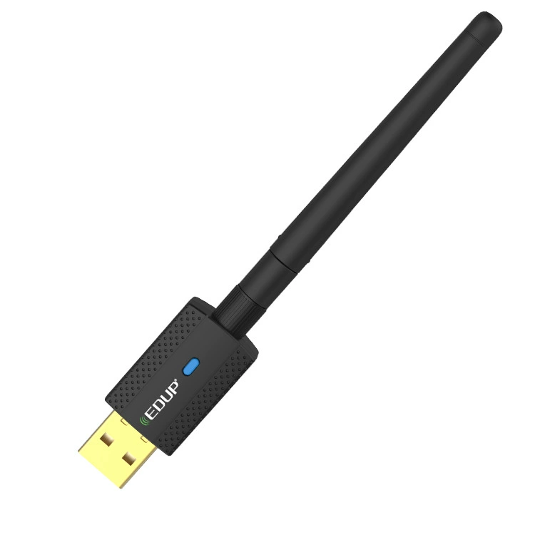 Драйвер-без USB беспроводная сетевая карта с антенной высокого усиления, двухдиапазонная 600 М + Bluetooth 4.2, без драйвера, сетевой адаптер двойного диапазона