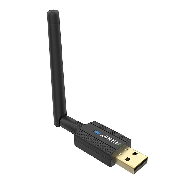 Драйвер-без USB беспроводная сетевая карта с антенной высокого усиления, двухдиапазонная 600 М + Bluetooth 4.2, без драйвера, сетевой адаптер двойного диапазона