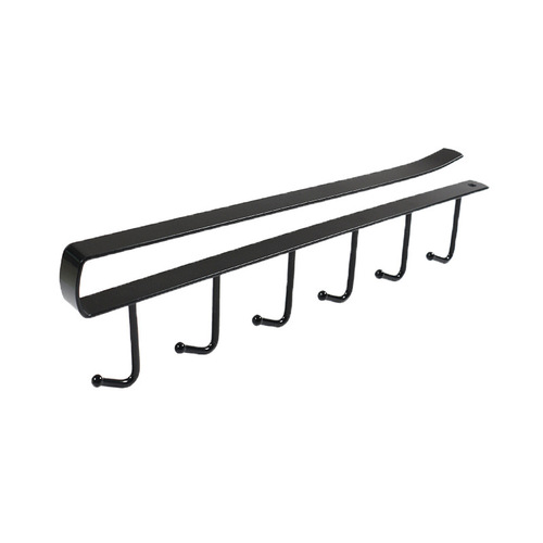 Iron Cabinet Six-Link Hook Storage Rack Dresser Hanging Cabinet Shelf Hook Organizing Rack Kitchen Invisible Clip Hook Iron Hook