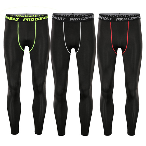 New Compression Men's Leggings Outdoor Cycling Moisture-Wicking Pants Men Sports Tight Pants Men Fitness Pants
