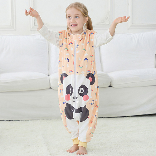 MICHLEY new children's split-leg sleeping bag baby anti-kicking air-conditioned quilt sleeping bag baby sleeveless sleeping bag spring and autumn
