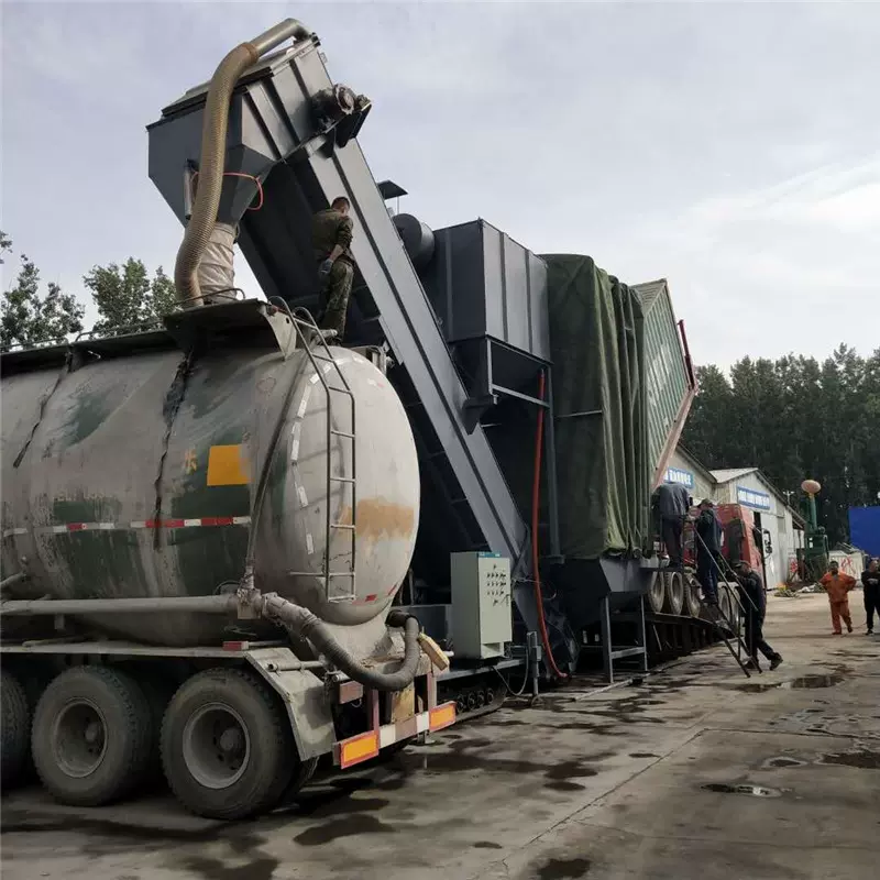 铁路水泥灰拆箱机 粉煤灰倒运装车机 石灰石粉集装箱卸车机